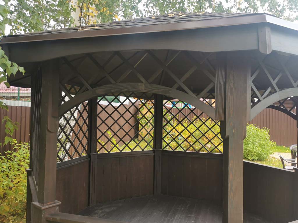 летняя беседка для дачи под ключ