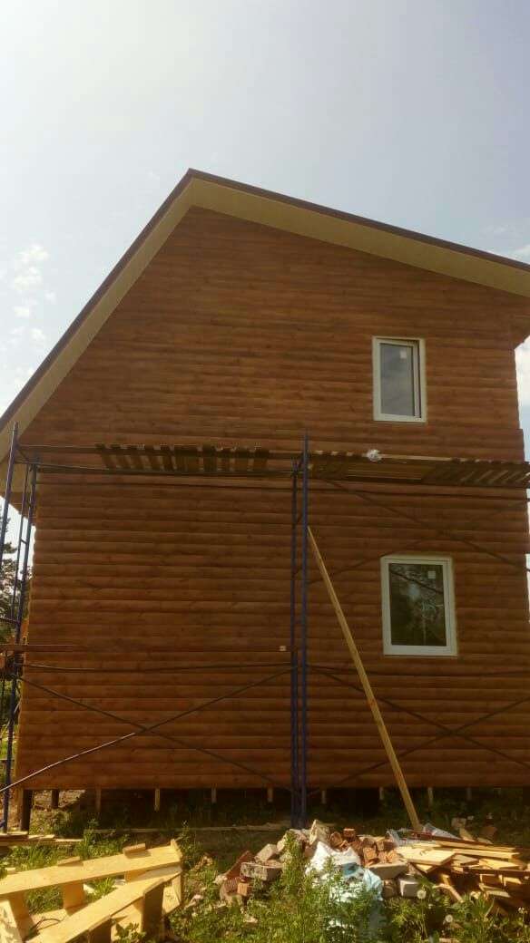 отделка фасада частного дома виниловым сайдингом