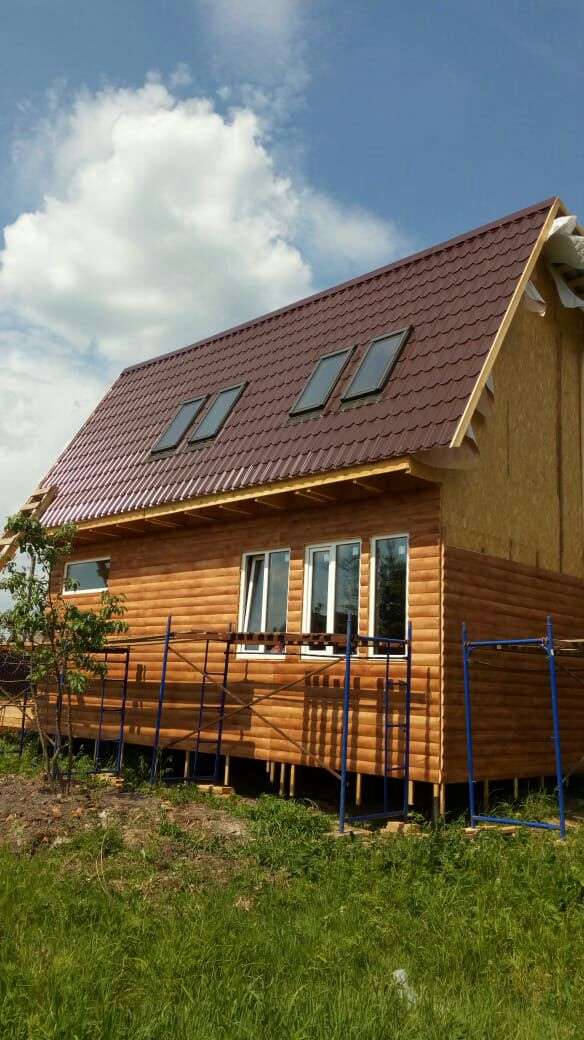 обшивка наружных стен дачного дома сайдингом